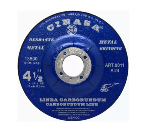 Disco desbaste 4-1/2" Cinasa